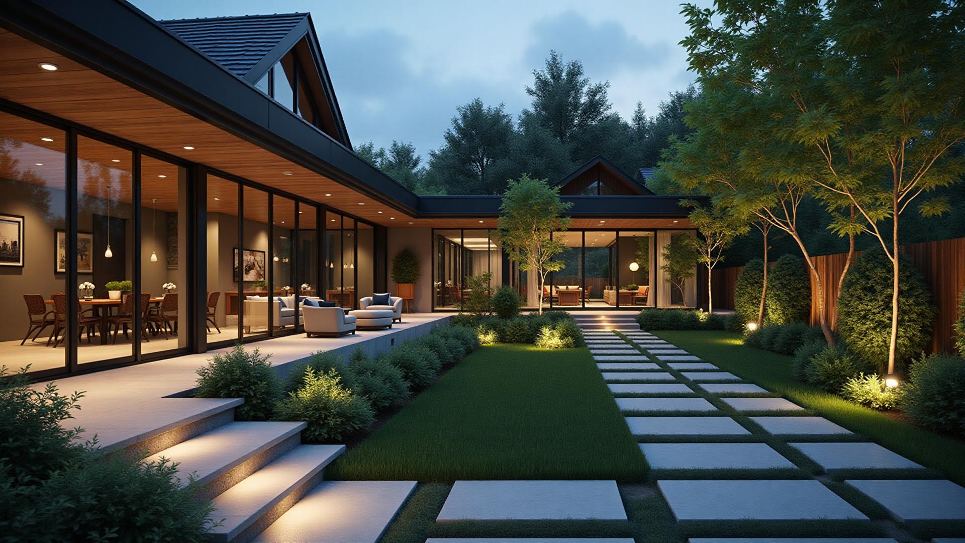 Beautiful modern landscape design